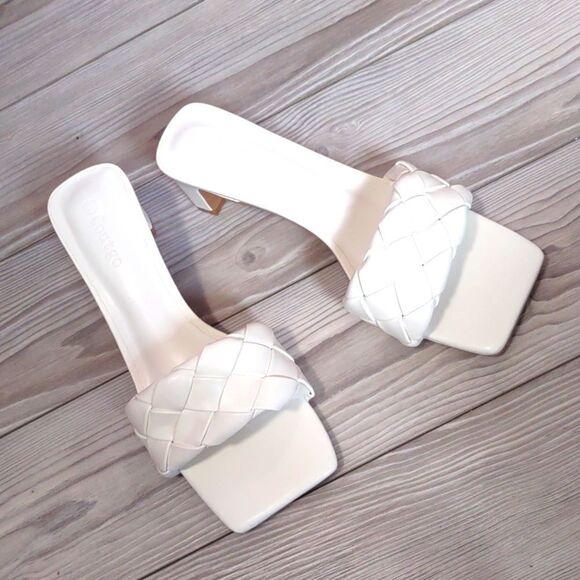 (61-3471) Coutgo Heeled Sandal Backless Strappy Open Toe Sz 7.5 - Picture 7 of 9